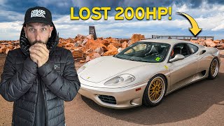 Roadtripping my project Ferrari 360 2000 miles and up 14000 ft to Pikes Peak [upl. by Haldan882]