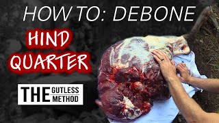 Gutless Method Quartering and Deboning a Hind Quarter How To [upl. by Oiragelo321]