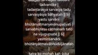 isha upanishad  chant [upl. by Eiramik]