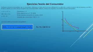 Ejercicio  Teoría Consumidor  Parte 1 [upl. by Atiuqcaj504]