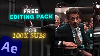 Free Editing Pack For 100000 Subscribers  After Effects [upl. by Bogoch]