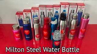 Milton Stainless Steel Water Bottle Review  Steel Bottle  Milton Unisteel water bottle [upl. by Malita941]