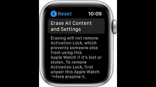 How to Factory RESET Apple Watch series 3 [upl. by Htiekal]