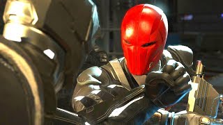 Injustice 2  Batman Vs Red Hood  All Intro DialogueAll Clash Quotes Super Moves [upl. by Winfred]