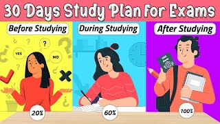 30 DAY PLAN TO STUDY FOR EXAMS RIGHT way to study for exams [upl. by Marsden]