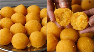 If You Have 1 Cup Chickpeas At Home You Can Make This Homemade Motichur Laddu  Laddu Sweets Recipe [upl. by Langdon185]