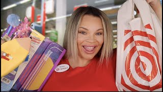 ASMR NICE TARGET CASHIER rp  Back to School Supplies Shopping [upl. by Naawaj]