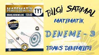 Bilgi Sarmal Matematik TYT Branş Denemeleri 2021  Deneme 3 [upl. by Nyvets924]