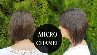 MICRO CHANEL Como fazer corte nuca batida MICRO CHANEL  How to make low at the nape [upl. by Afton179]