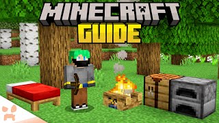 A PERFECT BEGINNING  Minecraft 121 Guide Survival Lets Play 1 [upl. by Ramsa]