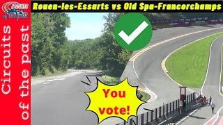 Rouen les Essarts vs Old Spa Francorchamps  Battle of the Race Circuits 21 [upl. by Rann785]