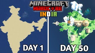 I Survived 50 days on India island in Minecraft hardcore [upl. by Essilem]