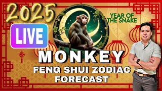 MONKEY FENG SHUI ZODIAC 2025 FORECAST LIVE [upl. by Honebein483]