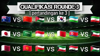 Jadwal Qualifikasi Piala Dunia  Indonesia vs Bahrain Jepang vs Arab korea vs Yordania [upl. by Yreffeg]