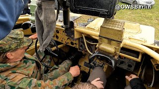 Soviet USSR armoured transporter BTR40  Exterior and Interior Walkaround [upl. by Nalim]