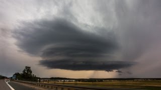 UFO  Superzelle bei Fürth Zeitraffer amp Naher Blitzeinschlag [upl. by Korb448]