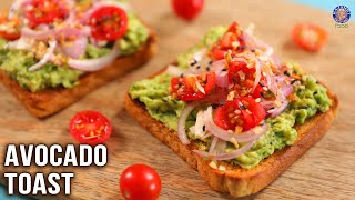 Avocado Toast Recipe  Healthy amp Quick Breakfast  Brown Bread Toast Ideas  Easy Toasties  Ruchi [upl. by Yttik]