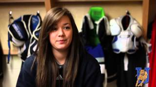 A Ridgeback Minute with Rachel Budden  UOIT Womens Hockey [upl. by Yruama945]