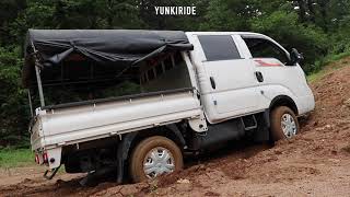 2017 KIA K2500 4WD BONGO 3 OFFROAD full send climbing ASMR pure sound POV [upl. by Samaj]