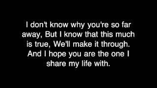 Daniel Bedingfield  If Youre Not The One Lyrics [upl. by Billy]