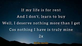 Dido life for rent  Lyric [upl. by Greenstein]