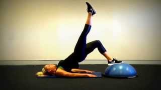 Single Leg Glute Bridge on BOSU [upl. by Zelig]