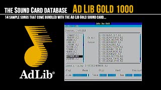 AdLib GOLD Jukebox Sample Songs [upl. by Tamarah185]