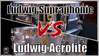 Snare Comparison  Ludwig Acrolite vs Ludwig Supraphonic [upl. by Jovi]