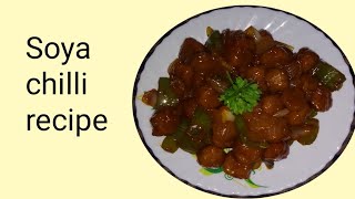 soya chilli recipe kiran 2538 [upl. by Ialohcin]