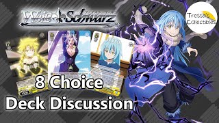 8 Choice Tensura Slime Deck ProfileDiscussion Weiss Schwarz [upl. by Auqkinahs]