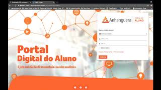 Primeiro Acesso  Portal do Aluno Anhanguera ALUNO PRESENCIAL [upl. by Drofxer]