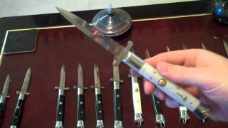 Switchblade Knife Collection Rizzuto Estileto Milano [upl. by Eda]