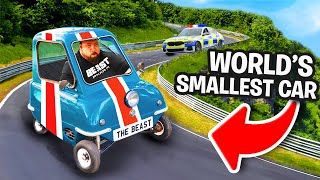 Worlds Strongest Man Vs Worlds SMALLEST CAR  Eddie Hall [upl. by Adena46]