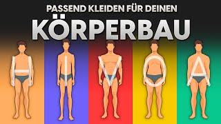 Passend kleiden für deinen Körperbau  Stylingtipps für Männer [upl. by Annamarie]