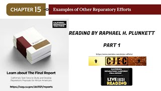 CA Reparations Report Chapter 15 Part 1  Examples of Other Reparatory Efforts [upl. by Hillinck]