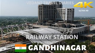 Gandhinagar Railway Station Redevelopment  Indias first Highclass station  Vedant Travel Diaries [upl. by Quince955]