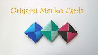 Origami Menko Cards  How to make Menko Battle Cards [upl. by Mireille]