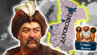 Razing Russia As Ukrainian HordeRepublic  EU4 135 Zaporozhie [upl. by Annahpos406]