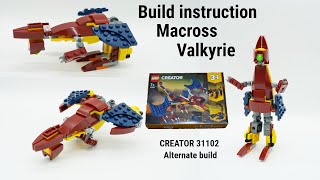 LEGO CREATOR 31102 Alternate build MacrossRobotech Valkyrie [upl. by Carolin94]