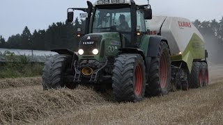 Fendt 936 Vario  Krone BIGPACK amp Fendt 818 Vario  Claas QUADRANT  Stroh pressen  Lu Walser [upl. by Esinrahc457]