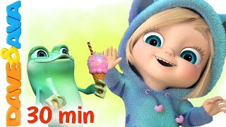 😍 Five Little Speckled Frogs and More Nursery Rhymes  The Ice Cream Song  Dave and Ava 😍 [upl. by Garret324]