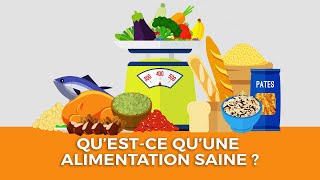 Questce quune alimentation saine [upl. by Parsaye]