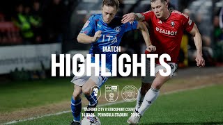 Salford City Vs Stockport County  Match Highlights  140324 [upl. by Japeth611]