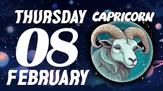 URGENT ❗️💌 PLEASE DONT SAY ANYTHING TO ANYONE 🙏🏻 CAPRICORN ♑❤ HOROSCOPE FOR TODAY February 8 2024 [upl. by Tnarud]