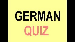 Quiz about the pronunciation of german words Part 1 [upl. by Eirollam]