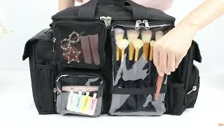 Large Capacity Hair Tools Travel Waist Bag with Multi Pockets and Adjustable Dividers [upl. by Margi]