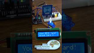 SERVO Motor Control with Arduino UNO using RFID Reader and LCD Display servomotor rfid arduino [upl. by Doralyn91]