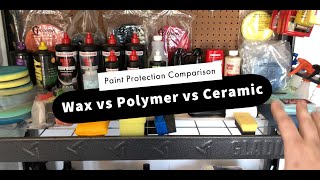 Paint Protection Comparison  Carnauba Wax VS Polymer Sealant VS Ceramic Coating  My Experiences [upl. by Parrie]