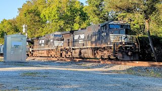 Northbound NS mixed manifest on track one crossing Millsdale Street [upl. by Novad346]