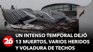 Bahía Blanca un intenso temporal dejó 13 muertos varios heridos y voladura de techos [upl. by Gabbi147]